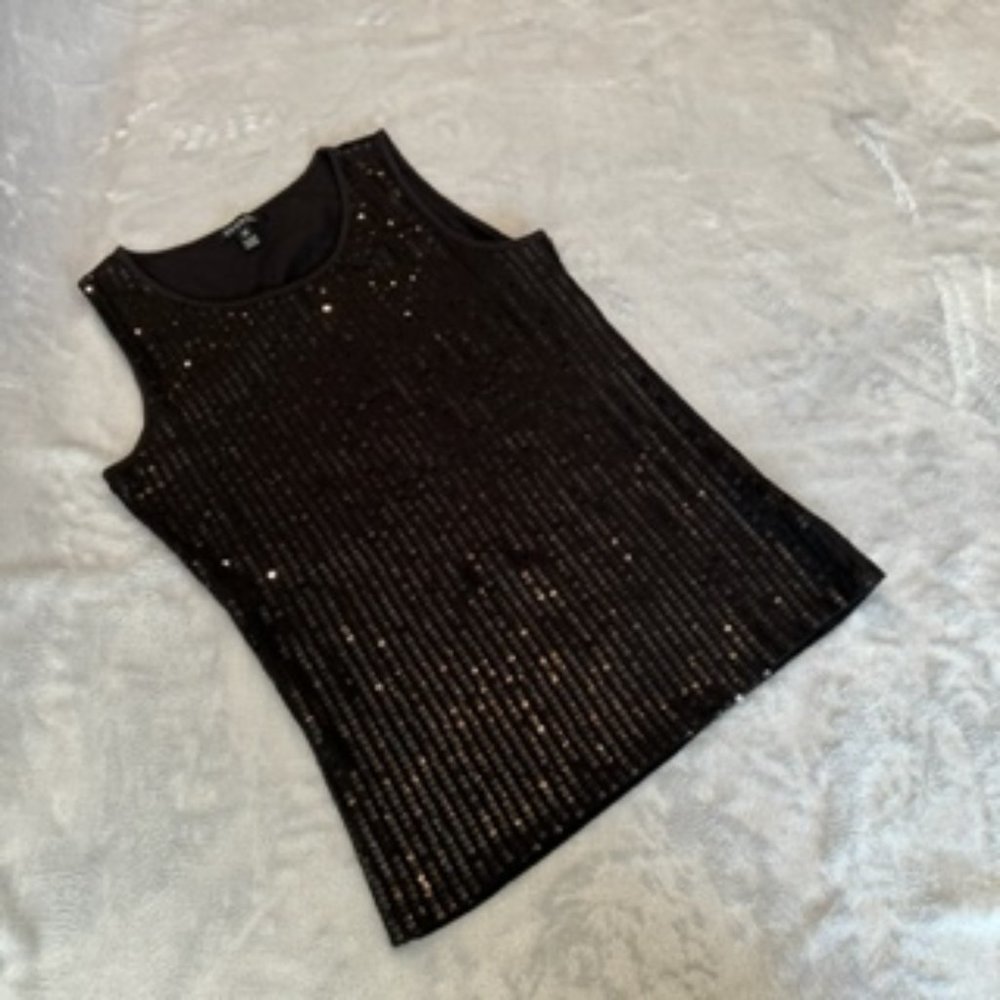 George Women's Sequin Top Shirt Small